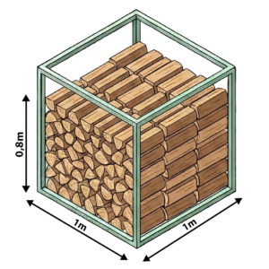 Raummeter Brennholz 33 cm